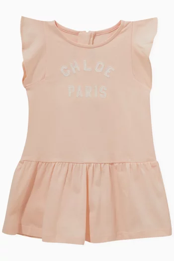 Ruffle Dress in Organic Cotton