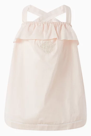 3-piece Ruffle Dress Set in Organic Cotton