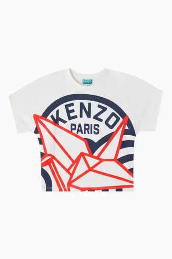 Branded Print T-shirt in Organic Cotton