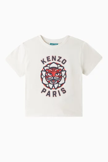 Branded Print T-shirt in Organic Cotton