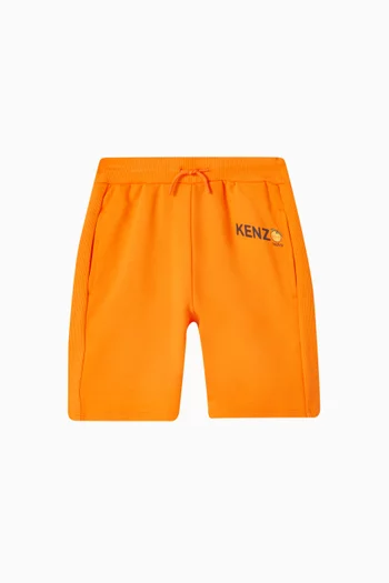 Logo-print Bermuda Sweatshorts in Organic Cotton