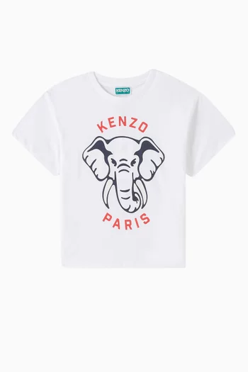 Logo Print T-shirt in Organic Cotton