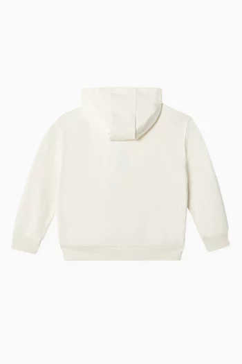 Graphic Logo Printed Hoodie in Cotton