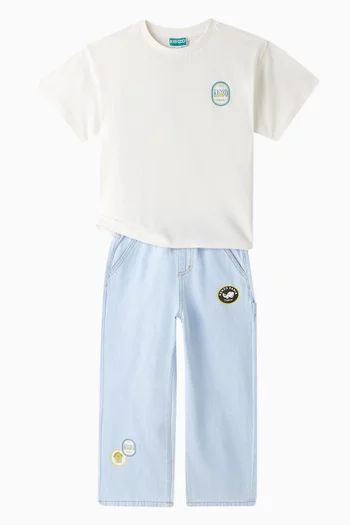 Kenzo Paris Logo T-shirt in Cotton