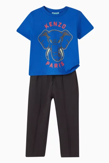 Elephant Logo-print T-shirt in Organic Cotton