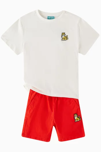Embroidered T-shirt in Organic Cotton