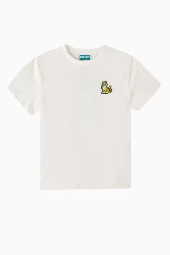 Embroidered T-shirt in Organic Cotton