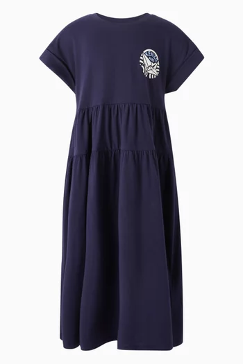 Logo-print Dress in Cotton