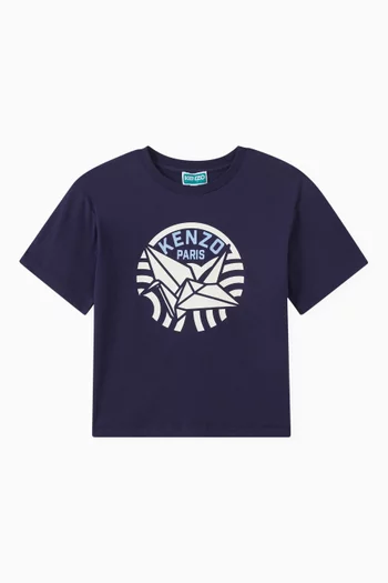 Logo Print T-shirt in Organic Cotton