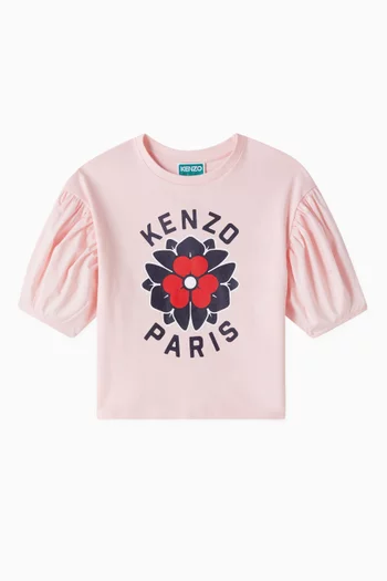 Flower Logo T-shirt in Organic Cotton