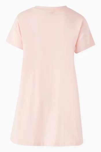 Boke Flower-print Dress in Organic Cotton-jersey