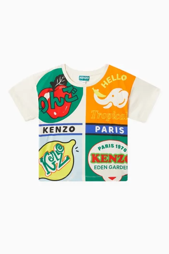 All-over Print T-shirt in Organic Cotton