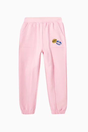 Logo-patch Sweatpants in Cotton