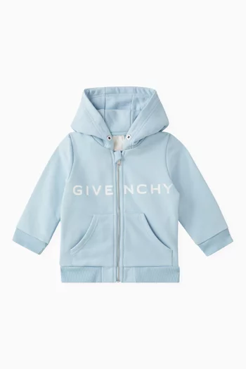 Logo Zip-up Hoodie in Fleece