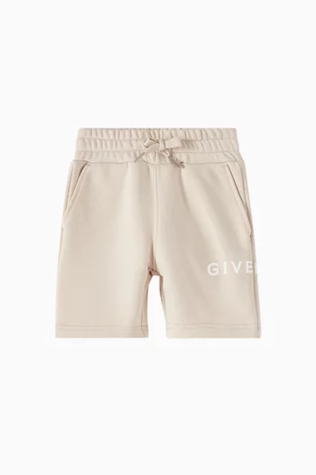 Embroidered Logo Shorts in Fleece