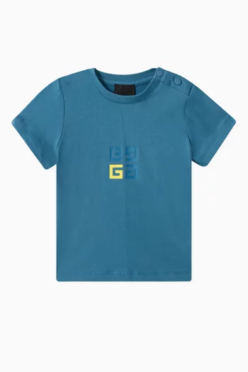 4G Printed T-shirt in Organic Cotton