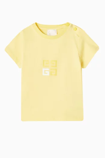4G Printed T-shirt in Organic Cotton