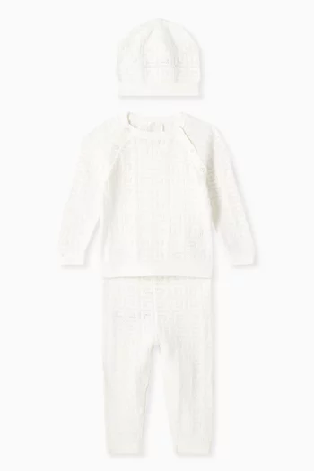 4G Motif Birth Set in Cotton