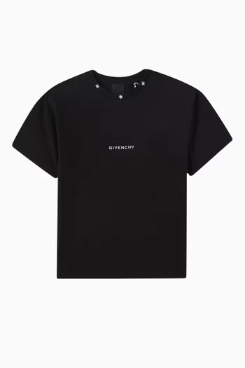 Embroidered T-shirt in Organic Cotton