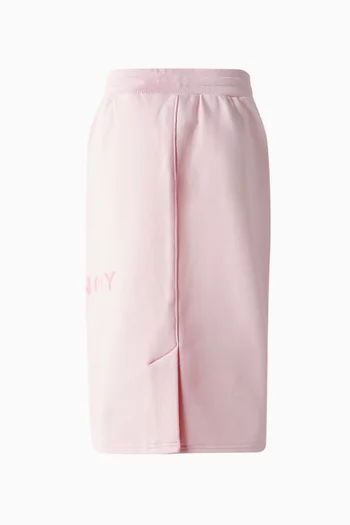 Logo Sweatskirt in Cotton-blend Fleece