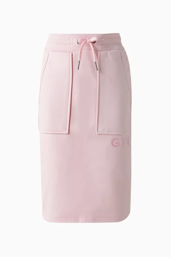 Logo Sweatskirt in Cotton-blend Fleece