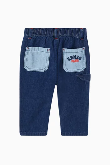 Origami Two-tone Jeans in Cotton