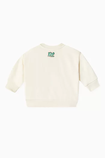 Crew Neck Sweatshirt in Cotton