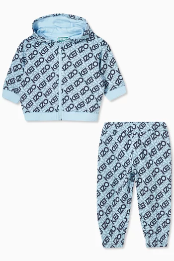 Logo-print 2-piece Set in Organic Cotton