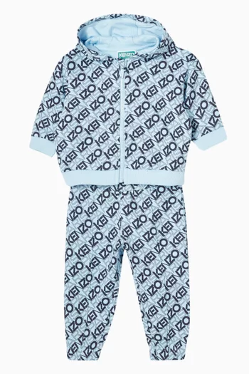 Logo-print 2-piece Set in Organic Cotton