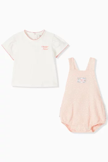 Floral-print 2-piece Set in Organic Cotton