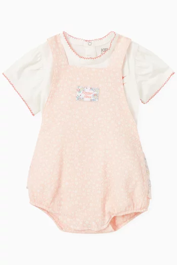 Floral-print 2-piece Set in Organic Cotton
