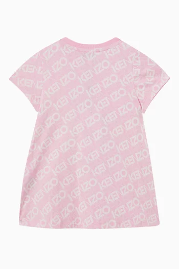 Logo-print T-shirt Dress in Organic Cotton