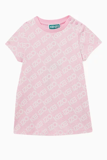 Logo-print T-shirt Dress in Organic Cotton