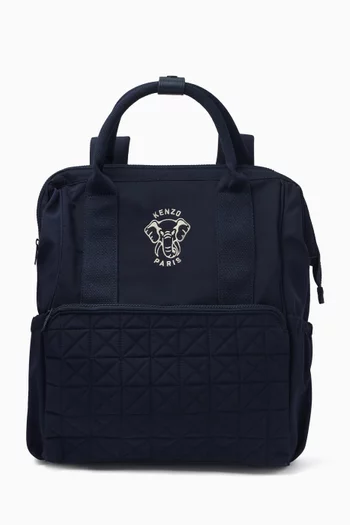 Elephant Embroidered Changing Bag