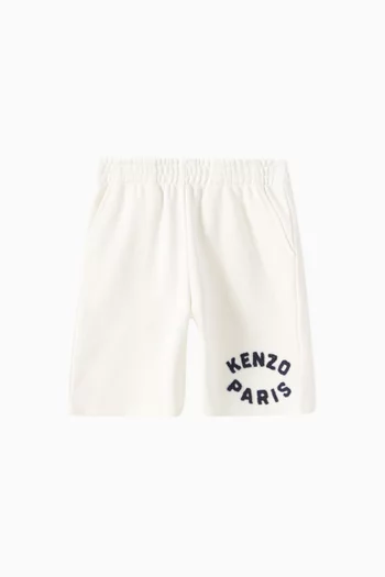Logo Embroidered Sweatshorts in Cotton-blend