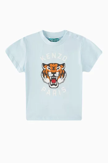Tiger-logo T-shirt in Organic Cotton