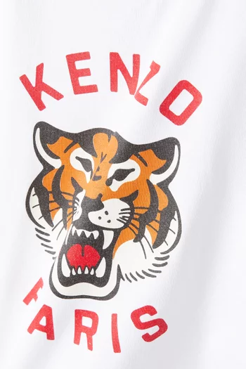 Tiger-logo T-shirt in Organic Cotton