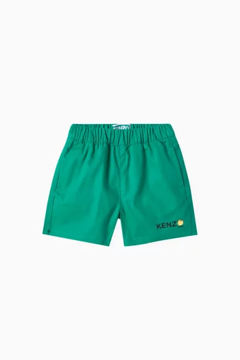 Logo-print Shorts in Ripstop Fabric