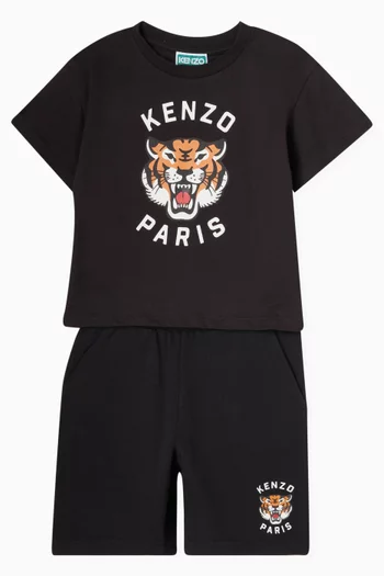 Tiger Logo-print T-shirt in Cotton