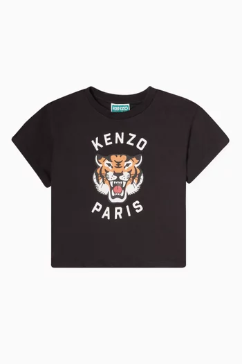 Tiger Logo-print T-shirt in Cotton