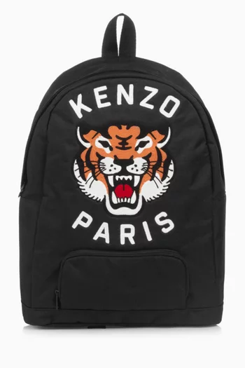 Embroidered-tiger Backpack