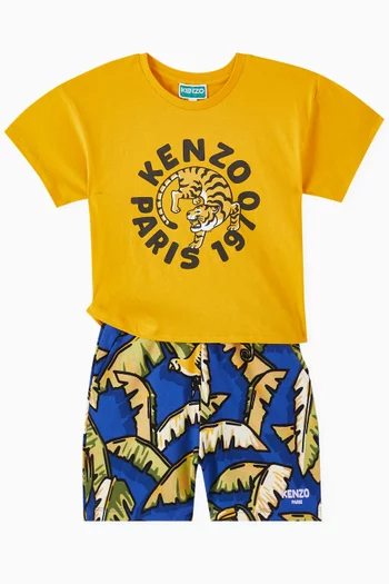 Graphic Print T-Shirt in Cotton