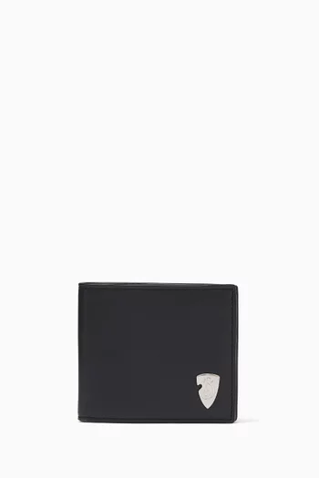 B Shield Bifold Wallet in Smooth Calfskin