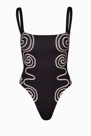 Vienna One-piece Swimsuit in Stretch Nylon
