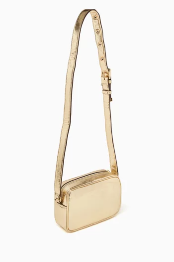 Shoulder Bag in Metallic Faux Leather