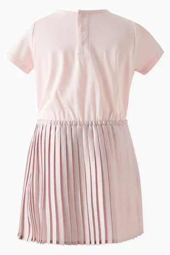 Pleated T-shirt Dress
