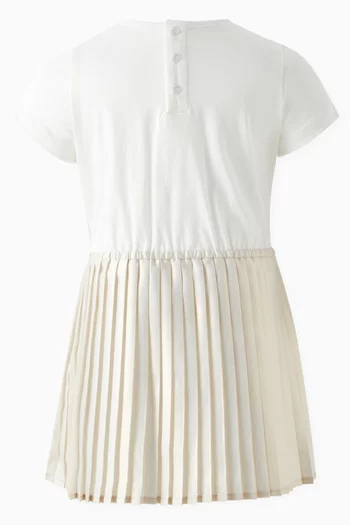 Pleated T-shirt Dress