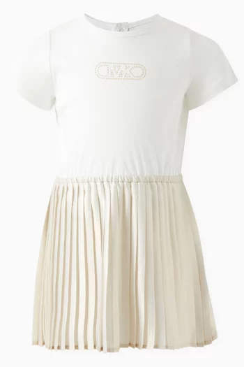 Pleated T-shirt Dress