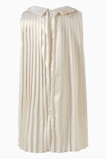 Metallic Pleated Dress