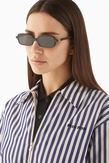 Rectangle Sunglasses in Acetate